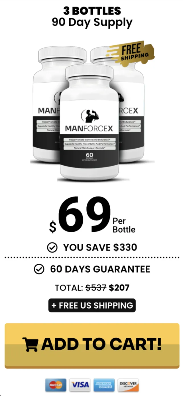 ManForceX three bottles order