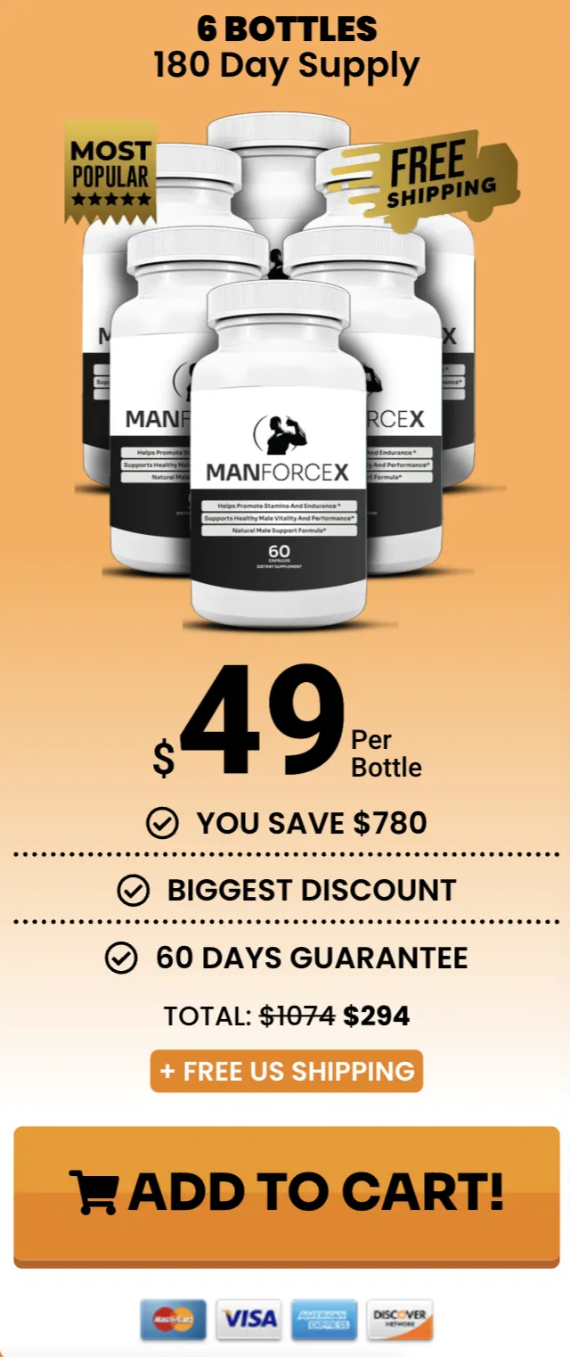 ManForceX 6 bottles